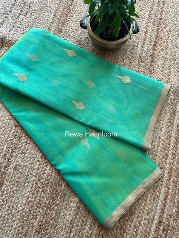 Chanderi Jhumka Butti Katan Silk Saree