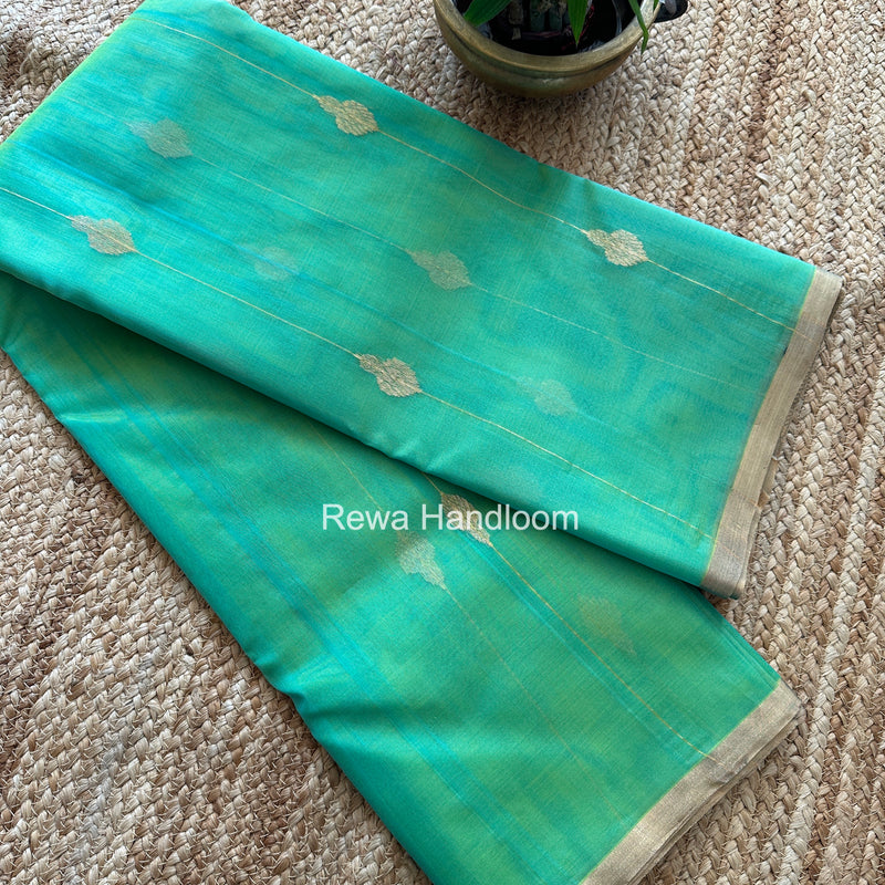 Chanderi Jhumka Butti Katan Silk Saree