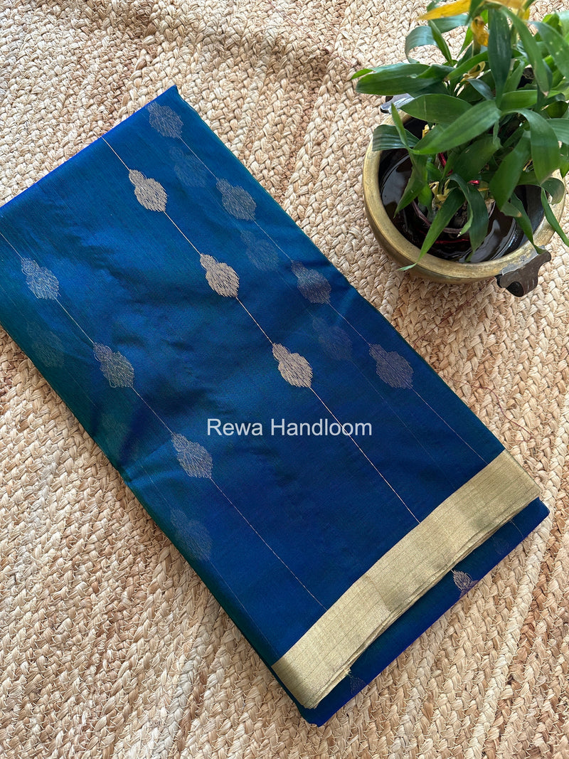 Morpankhi Chanderi Jhumka Butti Katan Silk Saree CJBS02