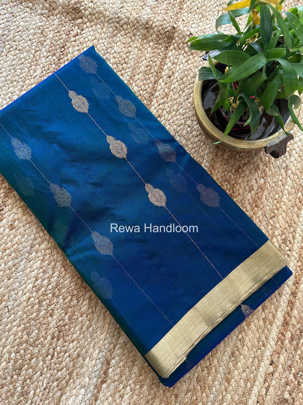 Morpankhi Chanderi Jhumka Butti Katan Silk Saree CJBS02