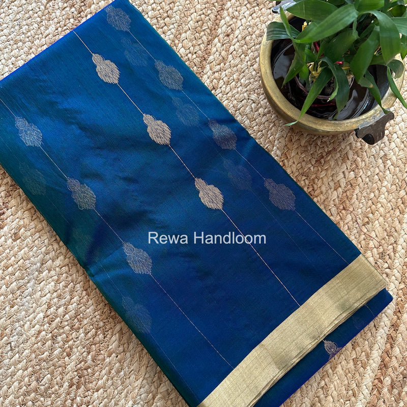 Morpankhi Chanderi Jhumka Butti Katan Silk Saree CJBS02