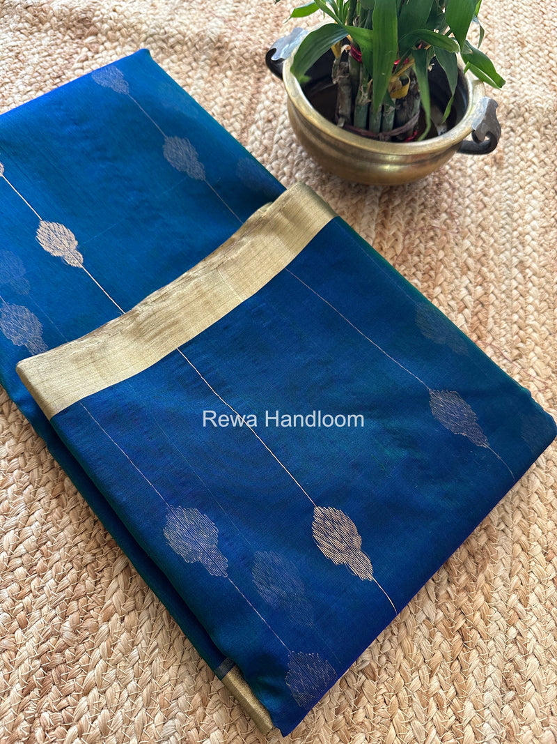 Morpankhi Chanderi Jhumka Butti Katan Silk Saree CJBS02