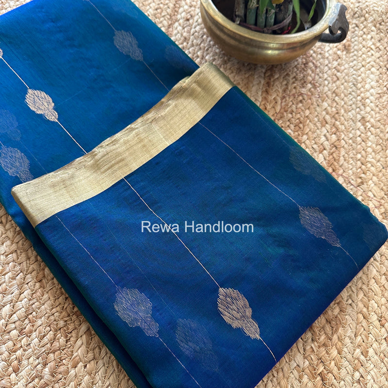 Morpankhi Chanderi Jhumka Butti Katan Silk Saree CJBS02