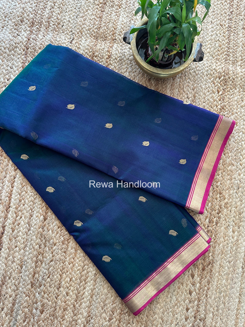 Chanderi Butta Katan Silk Saree
