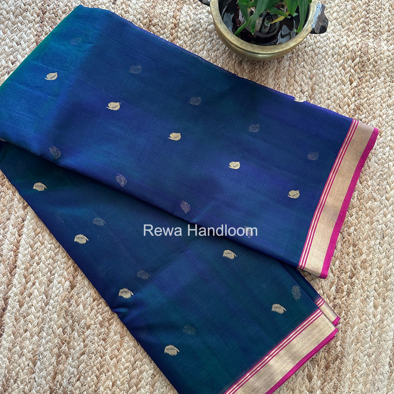 Chanderi Butta Katan Silk Saree