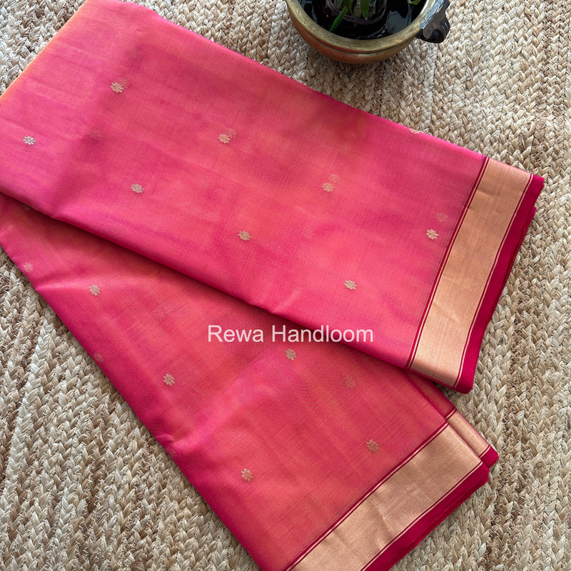 Chanderi Butta Katan Silk Saree