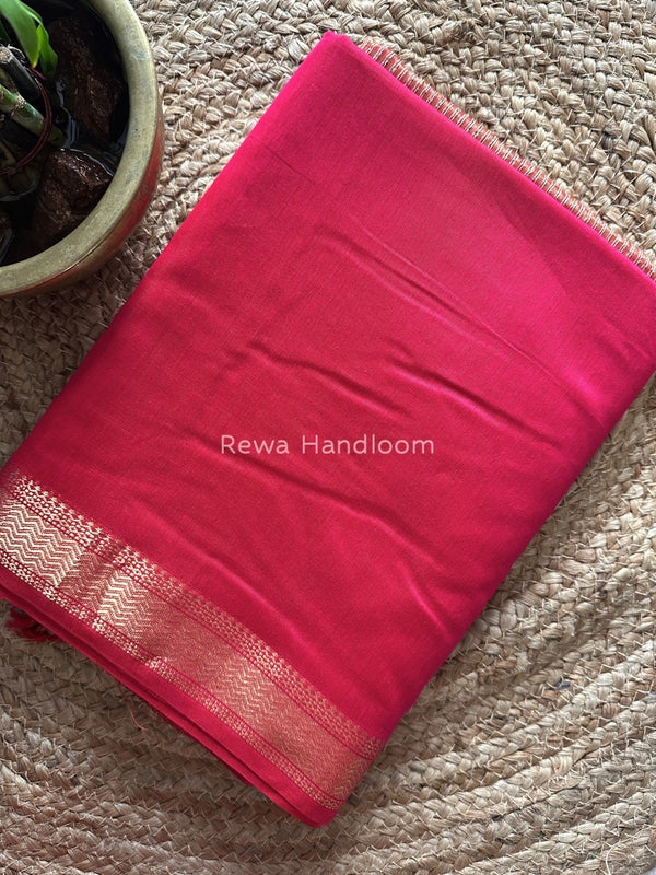 Maheshwari Rani Pink  Gichha Pallu Saree GP053