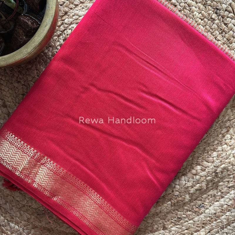 Maheshwari Rani Pink  Gichha Pallu Saree GP053