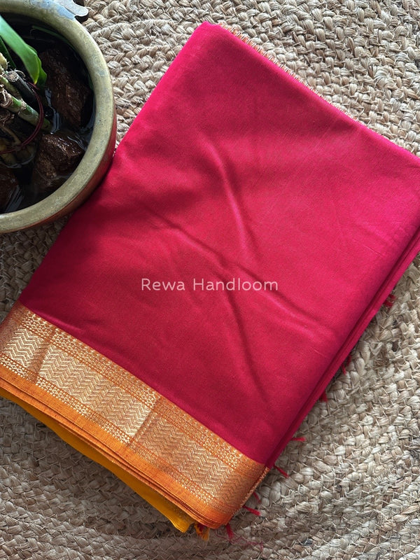 Maheshwari Rani Pink Gichha Pallu Saree GP051
