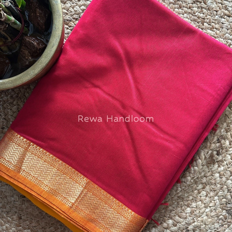 Maheshwari Rani Pink Gichha Pallu Saree GP051