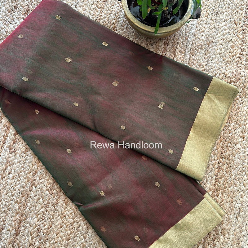 Chanderi Butta Katan Silk Saree