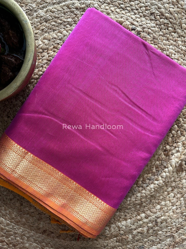 Maheshwari Deep Purple Gichha Pallu Saree GP050
