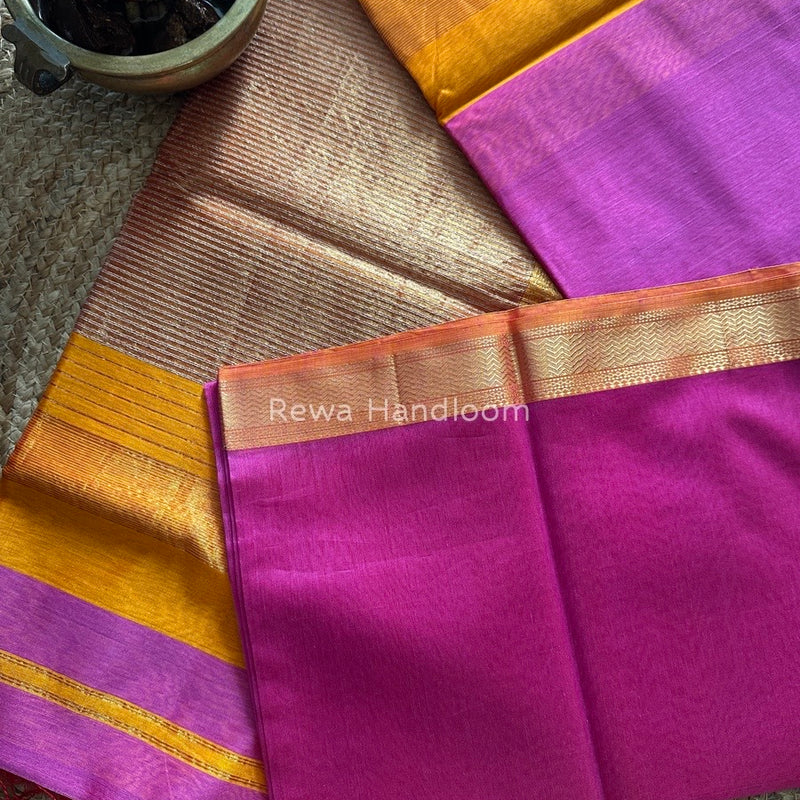 Maheshwari Deep Purple Gichha Pallu Saree GP050