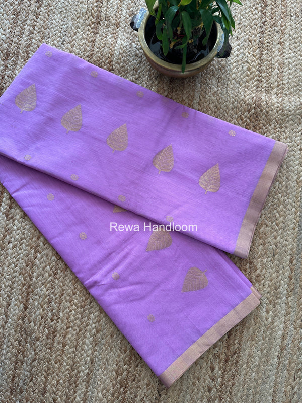 Chanderi Butta Zari Border Saree