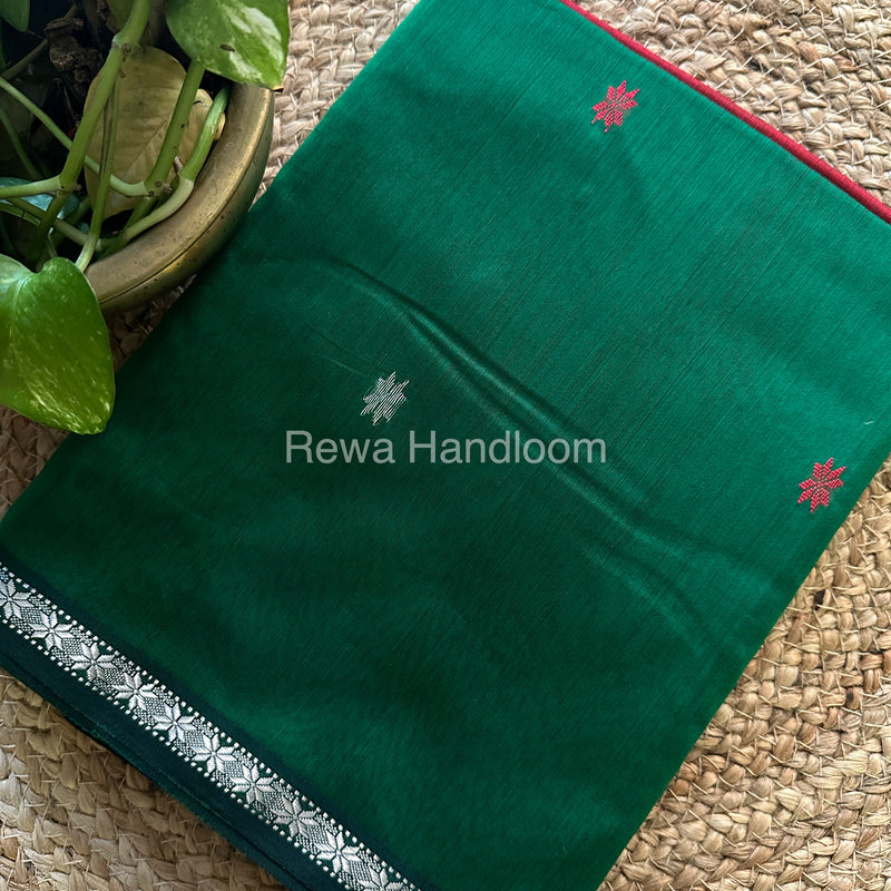  Zari Butti ~ Maheshwari Saree