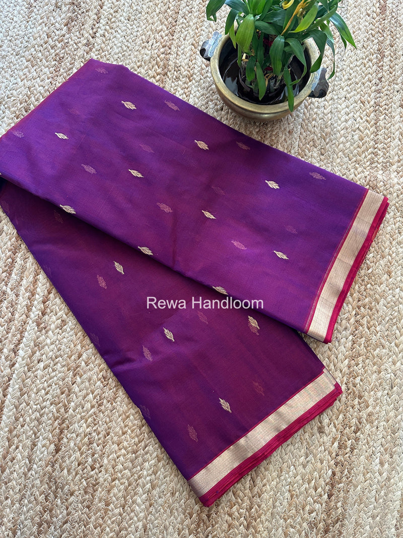 Chanderi Butta Katan Silk Saree