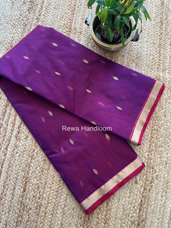 Chanderi Butta Katan Silk Saree