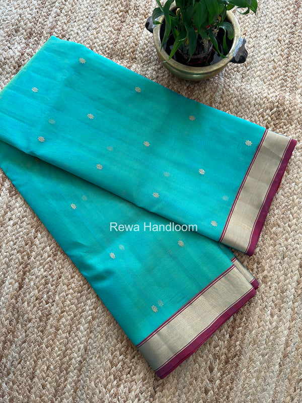 Chanderi Butta Katan Silk Saree
