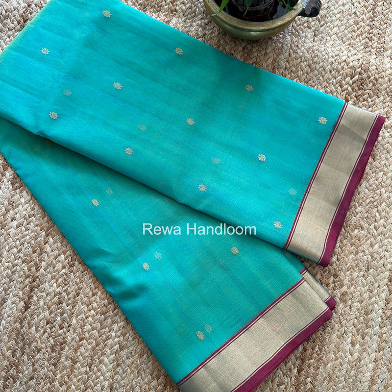 Chanderi Butta Katan Silk Saree
