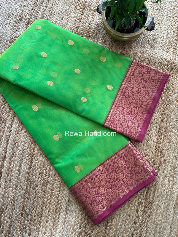 Chanderi Katan Silk Saree