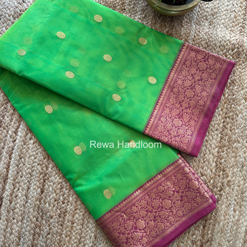 Chanderi Katan Silk Saree