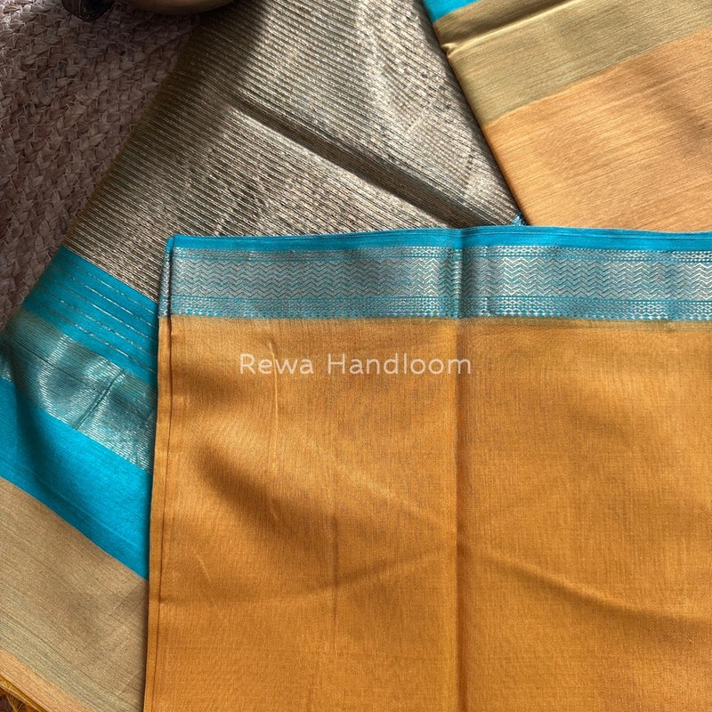 Maheshwari Yellow Gichha Pallu Saree GP047