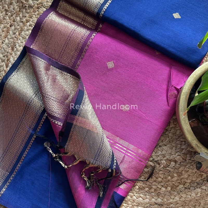 Zari Butti Maheshwari Saree
