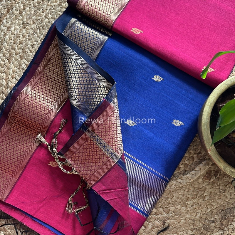 Zari Butti Maheshwari Saree