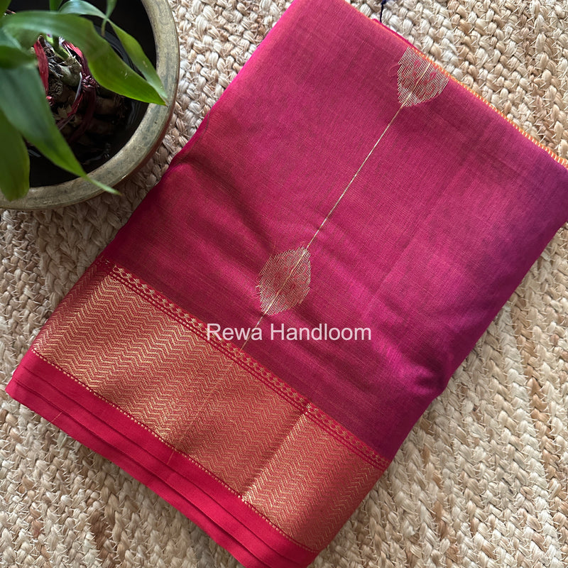Maheshwari Magenta Shaded Butta Saree BLSS017