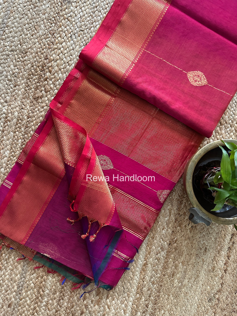 Maheshwari Shaded Butta Saree