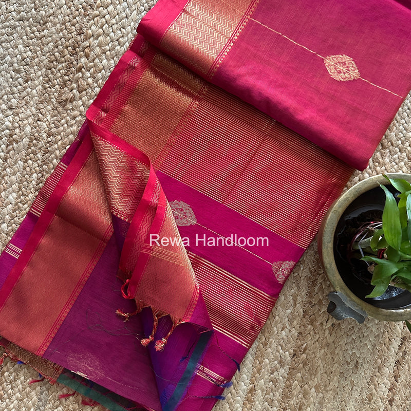 Maheshwari Shaded Butta Saree