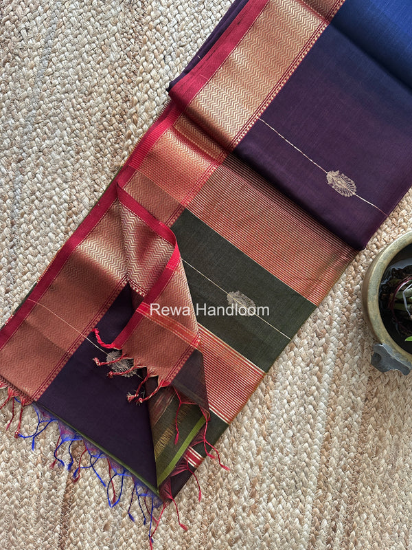 Maheshwari Shaded Butta Saree