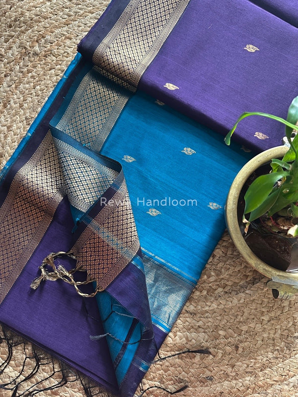Zari Butti Maheshwari Saree