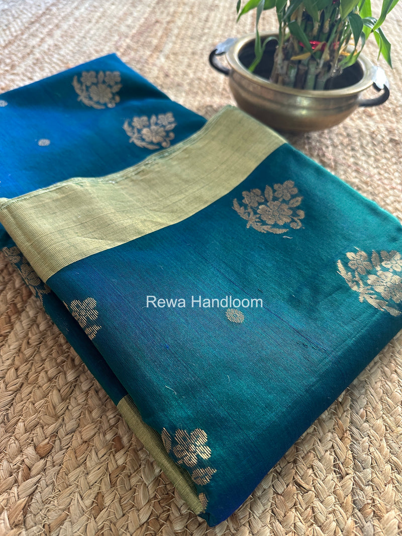 Morpankhi Chanderi Butta Silk Saree BSC019