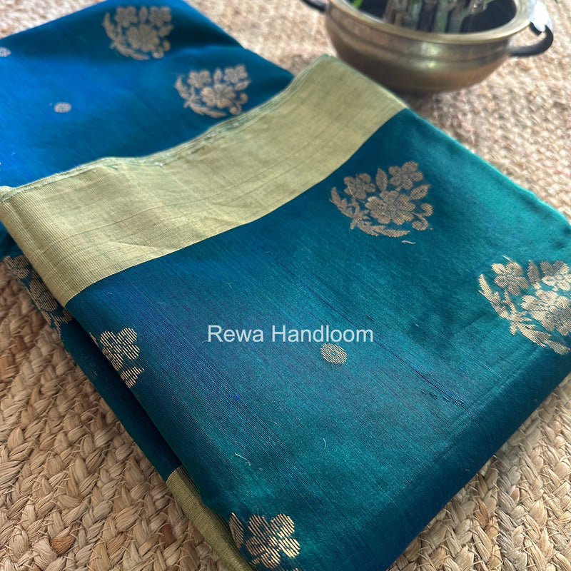 Morpankhi Chanderi Butta Silk Saree BSC019