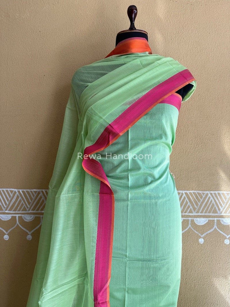 Maheshwari Aqua Green Multicolour Dress Material RTP020