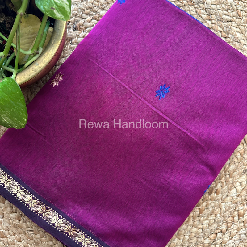  Zari Butti ~ Maheshwari Saree