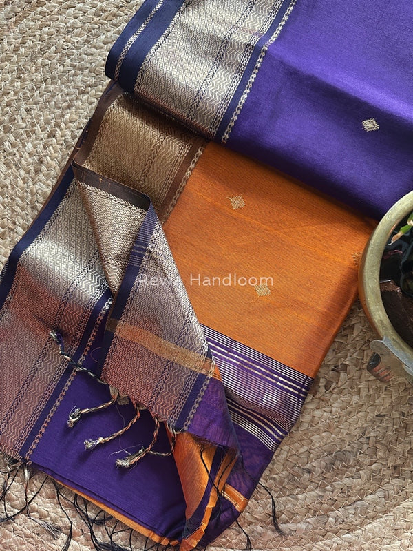 Zari Butti Maheshwari Saree