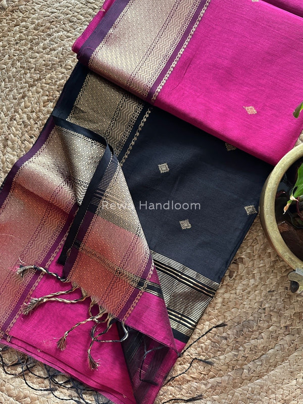 Zari Butti Maheshwari Saree