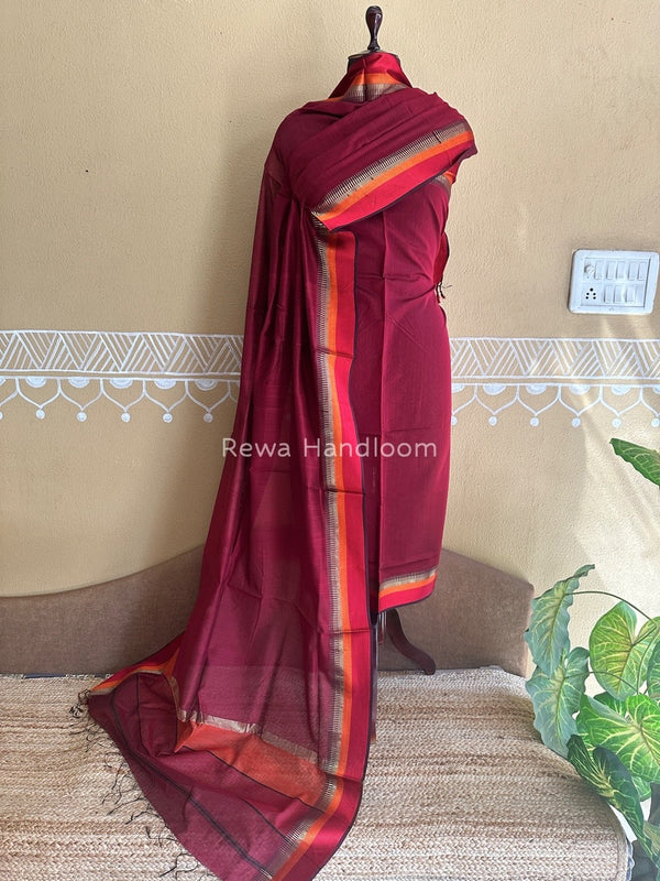 Maheshwari Multicolour Dress Material