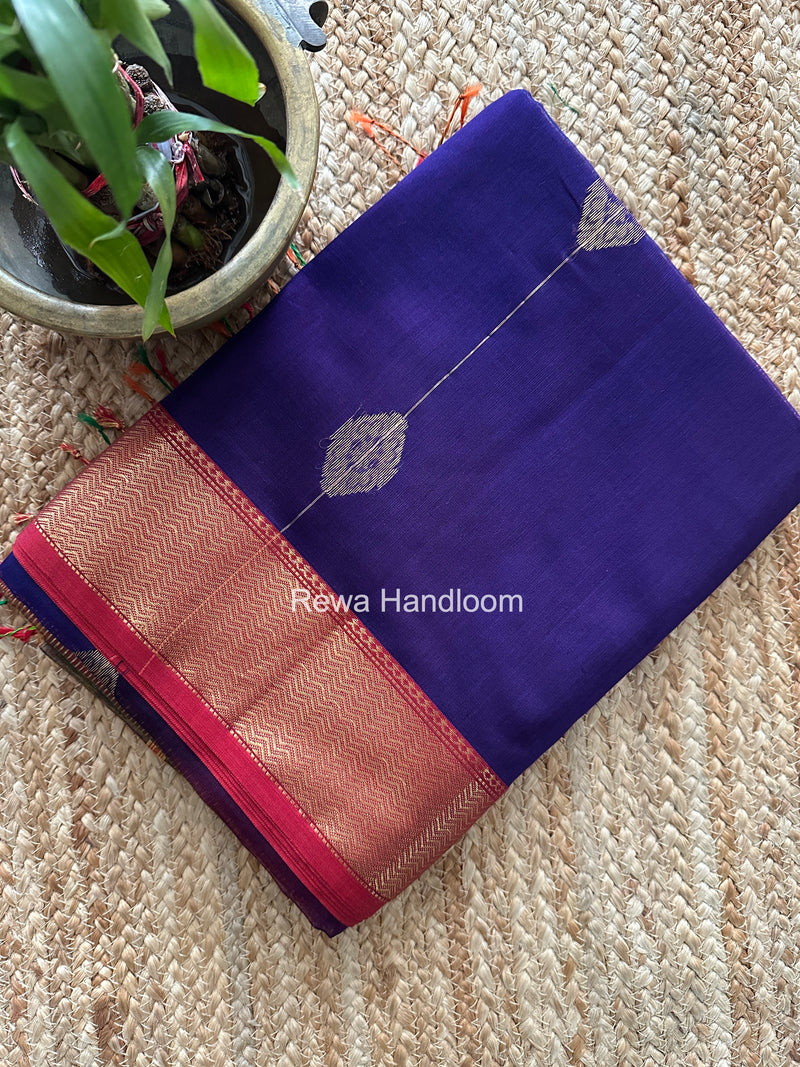 Maheshwari Violet Shaded Butta Saree BLSS022