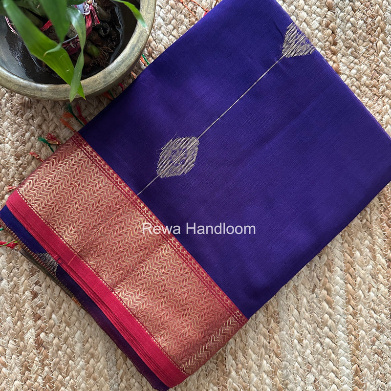 Maheshwari Violet Shaded Butta Saree BLSS022