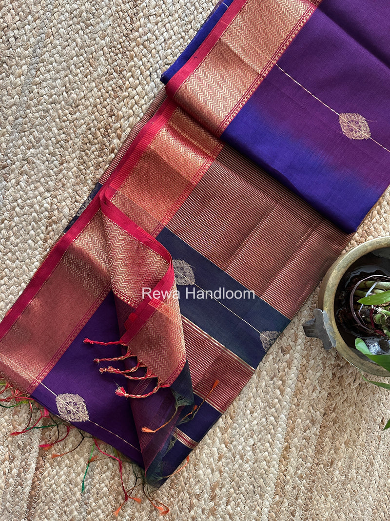 Maheshwari Shaded Butta Saree