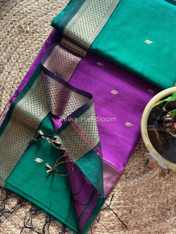 Zari Butti Maheshwari Saree