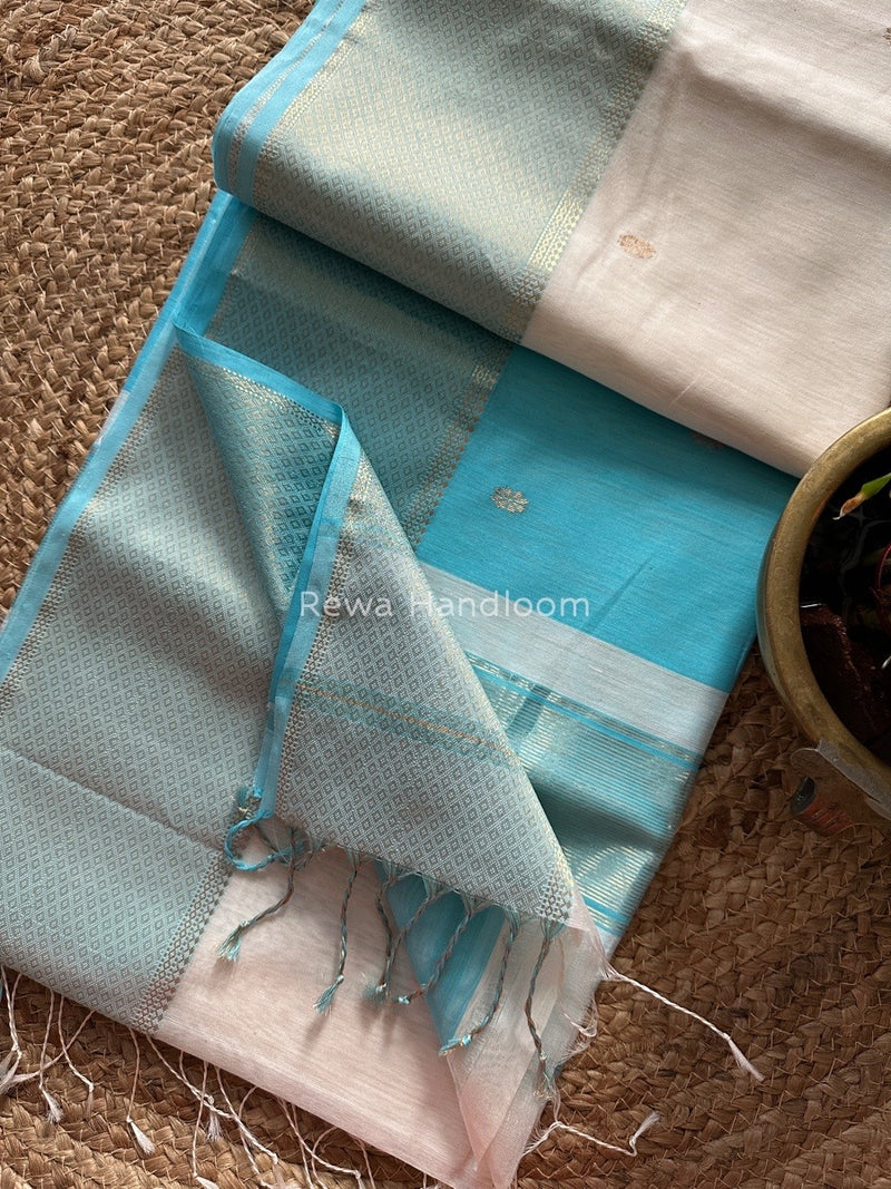 Maheshwari Zari Skirt Butti Saree