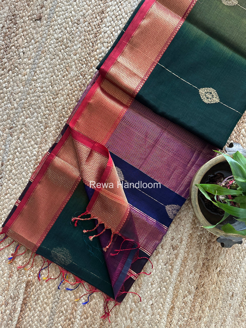 Maheshwari Shaded Butta Saree