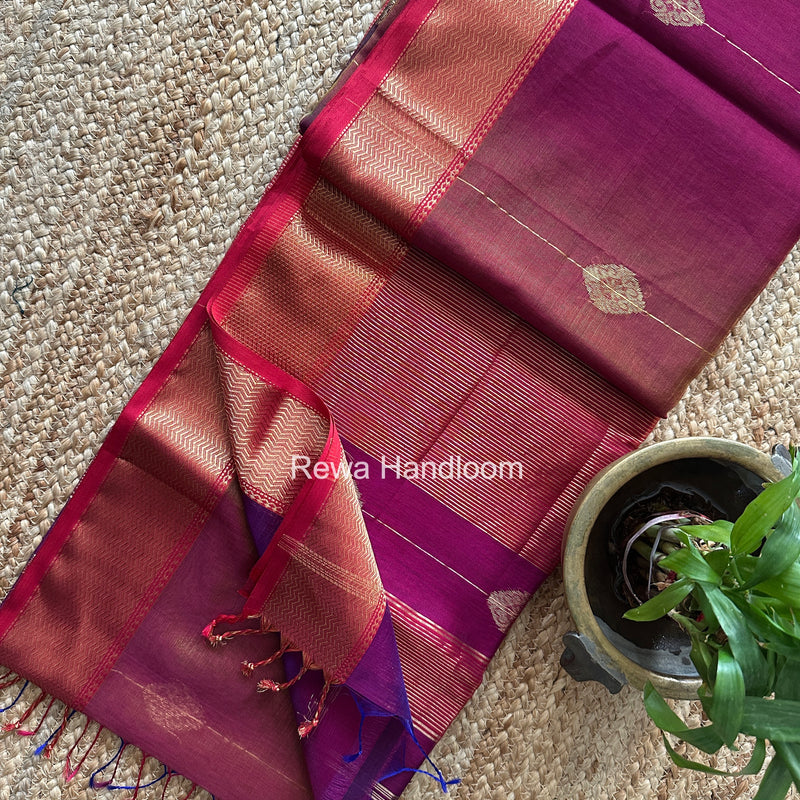 Maheshwari Shaded Butta Saree