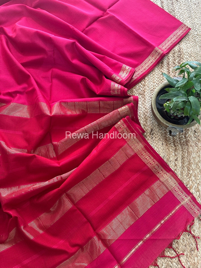 Maheshwari Garbha Reshami Silk Saree