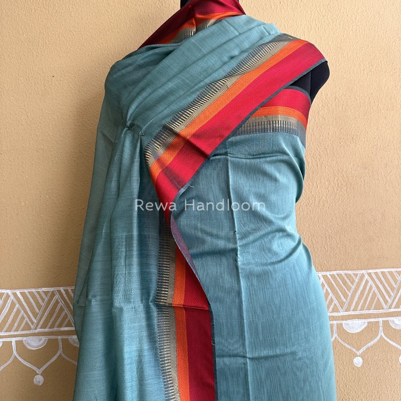 Maheshwari Cement Grey Multicolour Dress Material RTP018