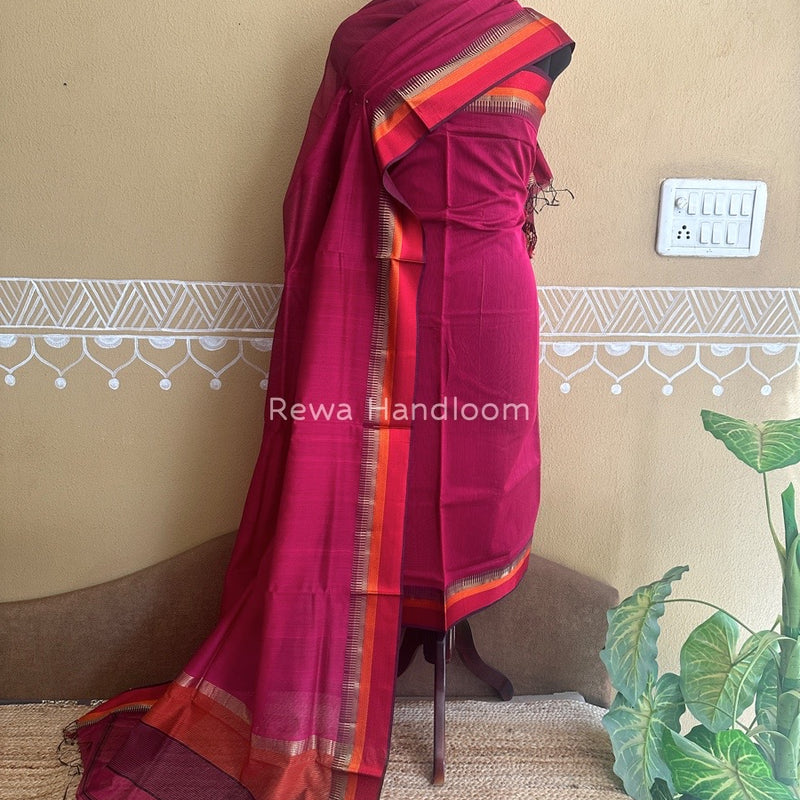 Maheshwari Multicolour Dress Material